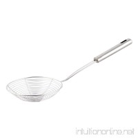 uxcell Stainless Steel Kitchen Gadget Dumplings Noodles Perforated Ladle Skimmer Silver Tone - B06XFXR167